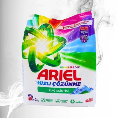 Ariel Detergent Pudra 20 spalari Mountain Spring Color 3Kg 